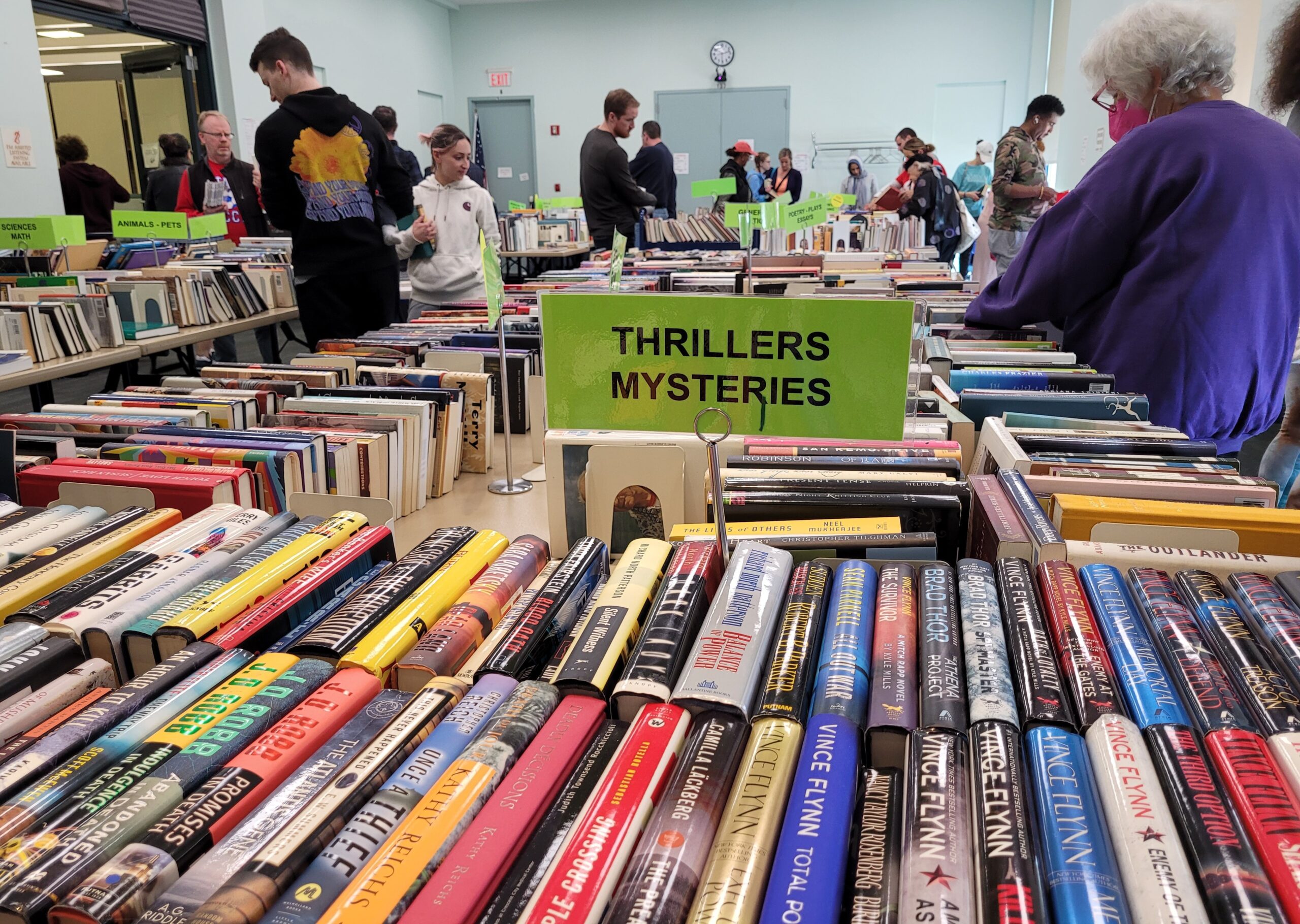 book sale at library